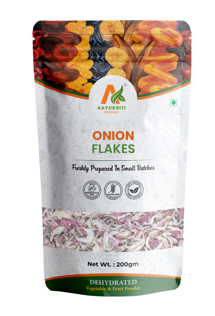 Pure Organic Onion Flakes - Aayukriti Organic